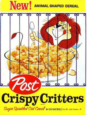 Crispy Critters 8 oz. front panel