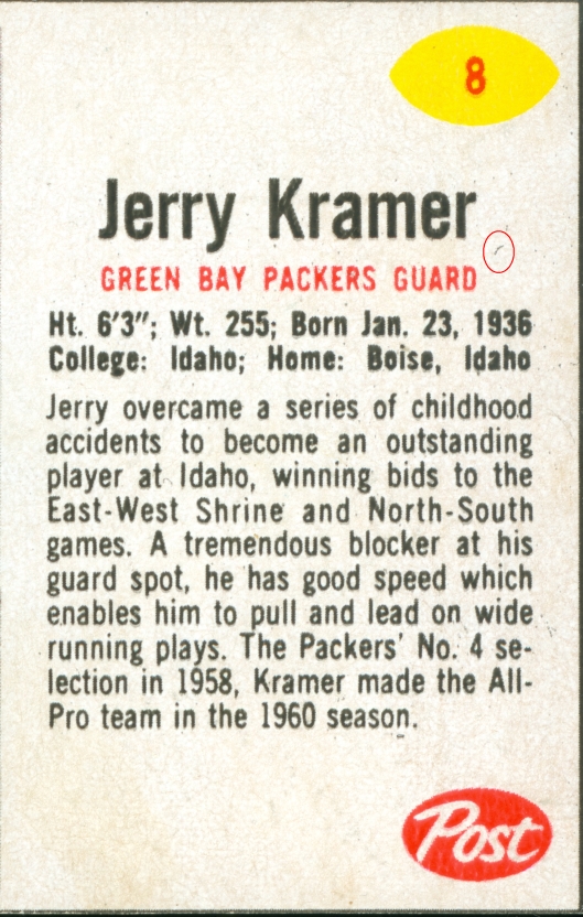 Jerry Kramer Raisin Bran 14 oz. 8 V2