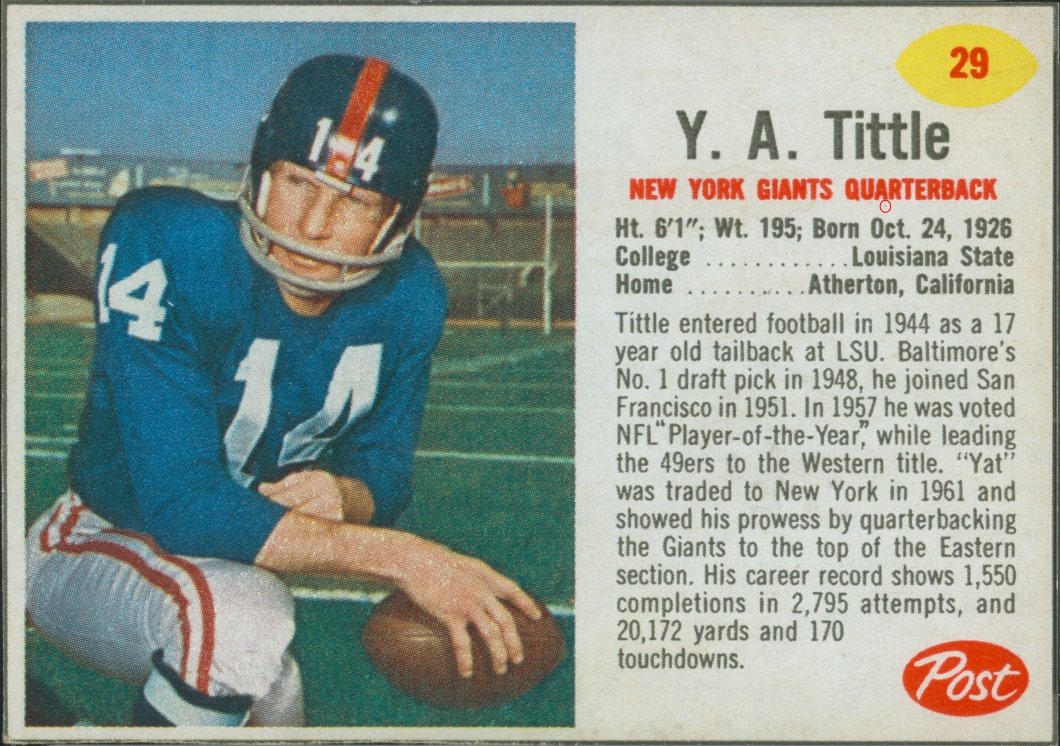 Y. A. Tittle Post Tens V2
