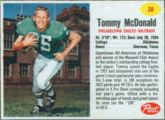 Tommy McDonald Sugar Crisp 14 oz. 38 V2