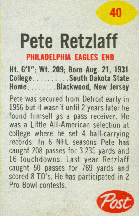 Pete Retzlaff Alpha-Bits 13 oz. 40