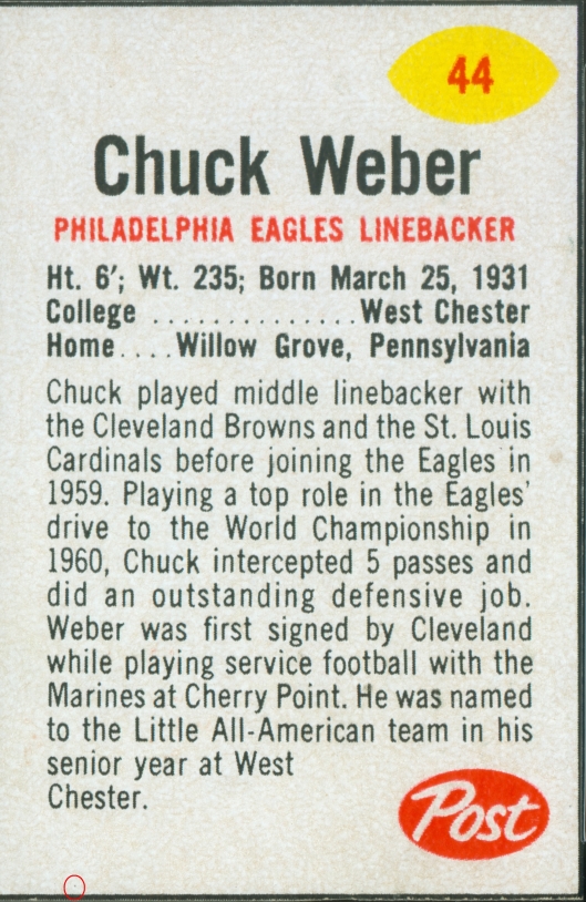 Chuck Weber Raisin Bran 10 oz. 44 V1