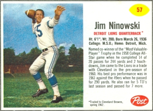 Jim Ninowski Post Toasties 18 oz. 57