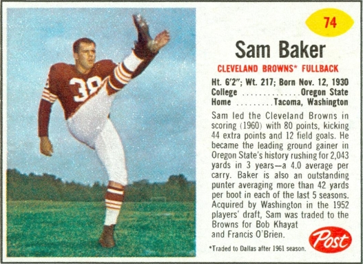 Sam Baker Post Tens oz. 74