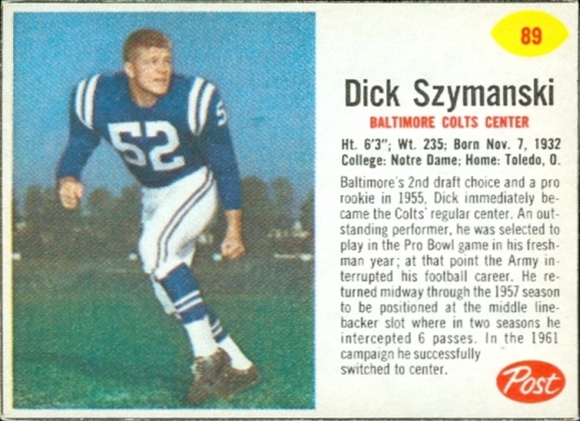 Dick Szymanski Post Tens 89