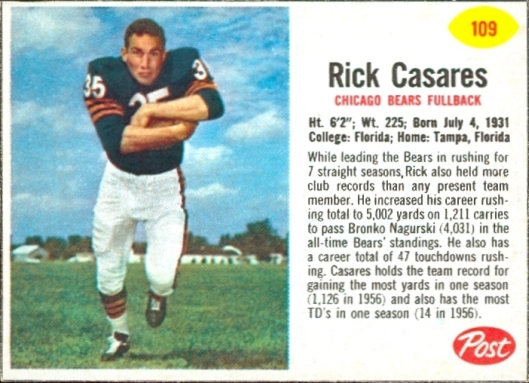 Rick Casares Post Toasties 12 oz. Top Flap 109