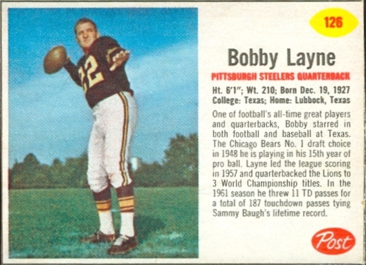 Bobby Layne Post Tens 126