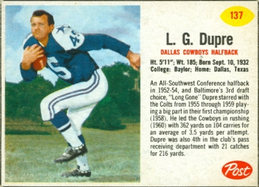 L. G. Dupre Top 3 10 oz. 137