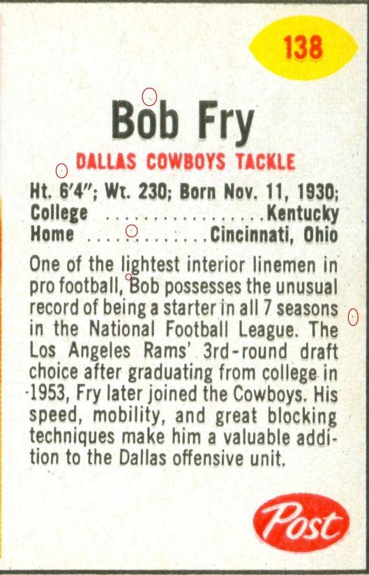 Bob Fry Raisin Bran 14 oz. 138 V1