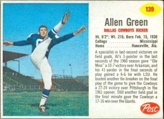 Allen Green Post Tens 139