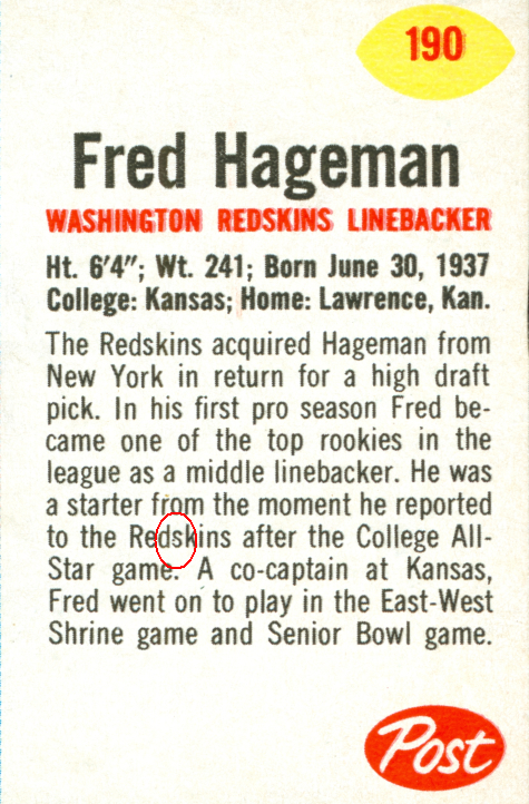 Fred Hageman Top 3 10 oz. 190